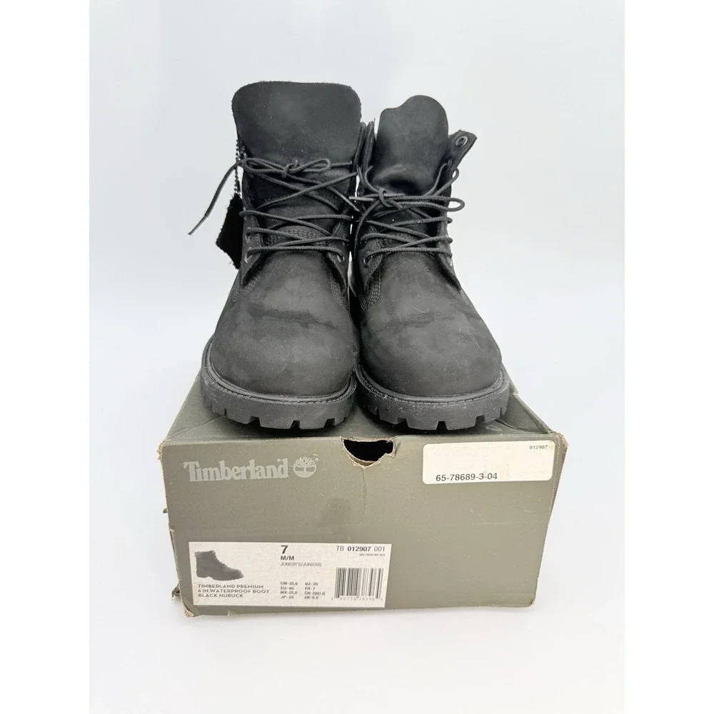 Men's Timberland 6 In. Premium Boot Black , Sz 7‎ Junior